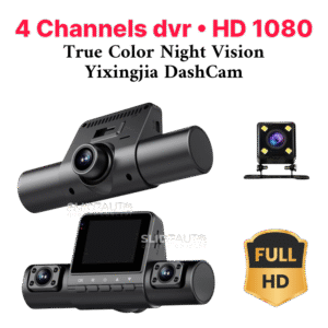 4 Channels Full HD Dash Cam, G-Sensor