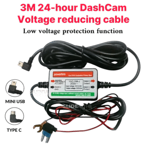 3m 24-hour parking monitoringVoltage reducing cable, type C Or Mini usb