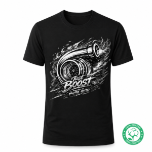 Just Boost Printed, Premium Cotton Casual Sportswear T-Shirt By SLIDE AUTO
