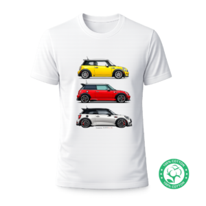 MINI Cooper Printed, Premium Cotton Casual Sportswear T-Shirt By SLIDE AUTO