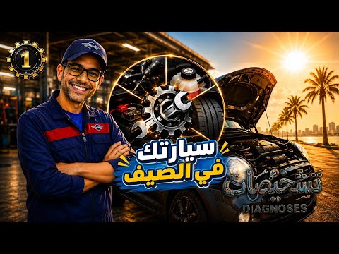 سيارتك في الصيف | أهم 6 أشياء لازم تفحصها قبل الصيف! | تشخيصات 1